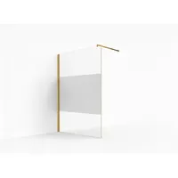 Glaszentrum Hagen Walk-In-Dusche 100 x 200 cm Gold satiniert