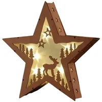 Gravidus Liyade Weihnachtsbeleuchtung, 2 Stück 10LED Weihnachtsstern Beleuchtung, Led