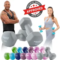 MIWEBA Sports Gymnastikhanteln 2er-Set NKH100, bodenschonend, 0,5-10 kg, Anti-Rutsch-Oberfläche