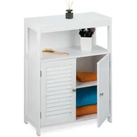 Relaxdays Badschrank, HBT: 80 x 29 cm, verstellbarer Regalboden,