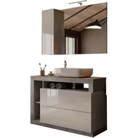 WELLTIME Badmöbel-Set »Hamburg, Badezimmerset 2tlg. Breite 110 cm, Badmöbel,