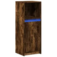 VidaXL LED-Sideboard Räuchereiche 38x34x100 cm Holzwerkstoff