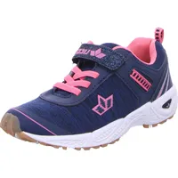 LICO Jungen Unisex Kinder Barney VS Hallenturnschuhe, Marine/Pink, 28
