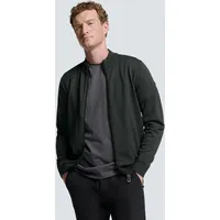 No Excess Rundhalspullover NO EXCESS "No Excess Zweifarbige Strickjacke