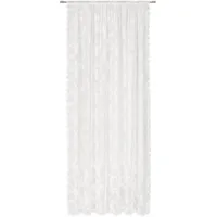 Heine HOME WOHNIDEEN Fertigschal KIRALIO, Raschelspitze, halbtransparentes Rosenmuster, 245x140