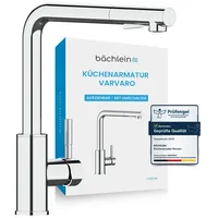 Bächlein Küchenarmatur Varvaro (chrom) Hochdruck, 360 schwenkbar, ausziehbarer Auslauf