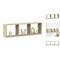 VidaXL Wandschrank 100x16x30 cm Sonoma Eiche Holzwerkstoff