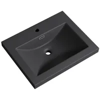 SoGood - Design Waschbecken Colossum01, Matt Anthrazit aus Gussmarmor,