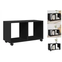 VidaXL Rollschrank Schwarz 72x33x42,5 cm Holzwerkstoff