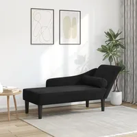 VidaXL Chaiselongue Loungesofa schwarz
