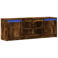 VidaXL TV-Schrank mit LED-Beleuchtung Räuchereiche 139,5x34x50 cm