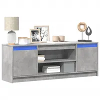 VidaXL TV-Schrank mit LED-Beleuchtung Betongrau 139,5x34x50 cm