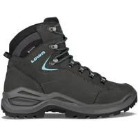 Lowa Renegade Evo GTX Mid Damen Wide Asphalt/Türkis 39