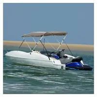VidaXL Bimini-Top 3-Bow 183x(185-198)x137 cm Polyester Anthrazitgrau