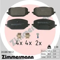 ZIMMERMANN Bremsbelagsatz, Scheibenbremse