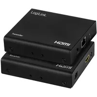 Logilink HDMI Extender/Splitter-Set über IP,70m,1x2-Port - Schwarz