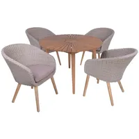 Garden Pleasure Gartenmöbel-Set Fremont/Arvado 5-teilig Pfeffergrau FSC®