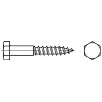 Industrial Quality Supplies ART 89571 Sechskantholzschraube Stahl 12 x