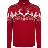 Dale of Norway Dale Christmas Masc Sweater redrose offwhite