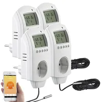 Revolt WLAN-Steckdosen-Thermostate 4er-Set für Heizgeräte
