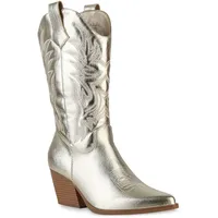 VAN HILL Damen Cowboystiefel Stiefel Stickereien Schuhe 840142, Farbe: