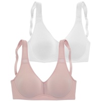 PETITE FLEUR T-Shirt-BH (Packung, 2 Stück) ohne Bügel aus