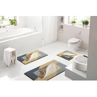 GRUND Badematte Greta Beige/Grau 80 x 140 cm