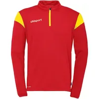Uhlsport Squad 27 1/4 Zip Trainingspullover rot/limonengelb XXL