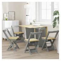 VidaXL Corona Esszimmerstuhl klappbar 4 St. 4 x 4