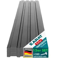 Floordirekt Trapezblech 115 x 45 cm grau