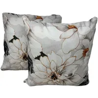 Jet-Line 2-er Deko Kissen Set Pfingstrose 40x40 cm Sofakissen