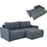 Roller Ecksofa - steel - Liegefunktion und Staukasten -