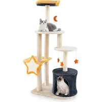 Costway 5-stöckiger Kratzbaum 128 cm beige