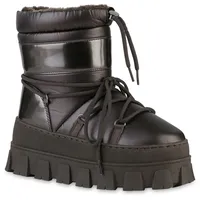 VAN HILL Winter Boots in Grau Metallic