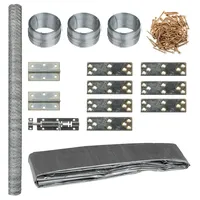 VidaXL Freilaufgehege 268 x 100 x 190 cm silber