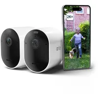 Arlo Pro 5 Überwachungskamera Aussen WLAN, 2K+ HDR Video,