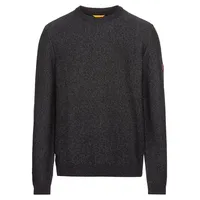 CAMEL ACTIVE Herren Strickpullover aus einem Baumwollmix Dunkelgrau, Menswear-XXL