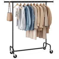 Songmics Kleiderständer auf Rollen 150 x 162,9 x 45