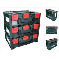 Metabo metaBOX 145 Set 3x System Werkzeug Koffer Stapelbar