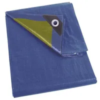 Perel Abdeckplane - Blau/Khaki - Strapazierfähig - 4 x