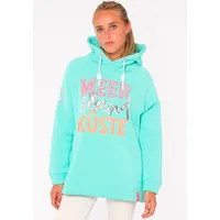 Zwilling Hoodie Meer Strand Küste Grün S/M
