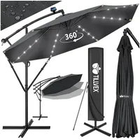 Tillvex Ampelschirm Ø 350 cm Grau