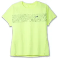 Brooks Damen Sprint Free Short Sleeve 2.0 grün