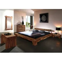 SAM Outillage Massivholzbett Balkenbett 140 x 200 cm aus