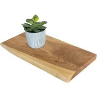 Sam Steckboard mit Baumkante Wandregal Akazie massiv naturfarben lackiert