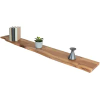 Sam Steckboard mit Baumkante Wandregal Akazie massiv naturfarben lackiert