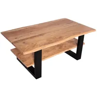 Möbelliebling Couchtisch Baumkante 115 x 65 cm Akazie massiv