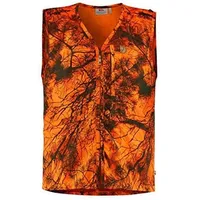 Fjällräven Unisex Värmland Weste, Orange Camo, M
