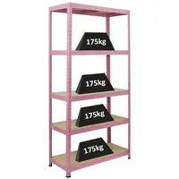 Proregal Schwerlastregal PINK LADY HxBxT 180x90x40cm Fachlast 175kg 5
