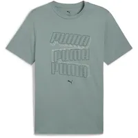 Puma ESS LOGO LAB HOG Tee T-Shirts, Green Moon,